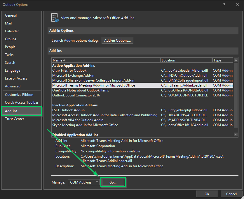 Missing Teams Add In For Microsoft Outlook Xenit