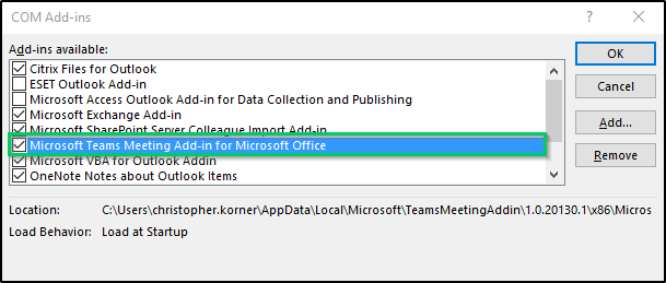 Missing Teams Add In For Microsoft Outlook Xenit